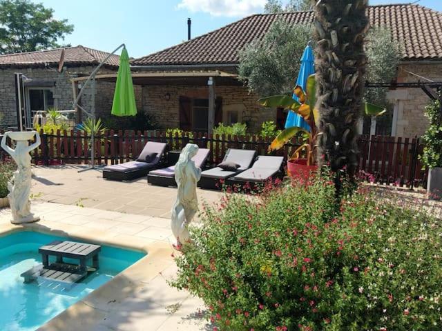 Belle Quercynoise Piscine Jacuzzi Partages Villa Septfonds Luaran gambar